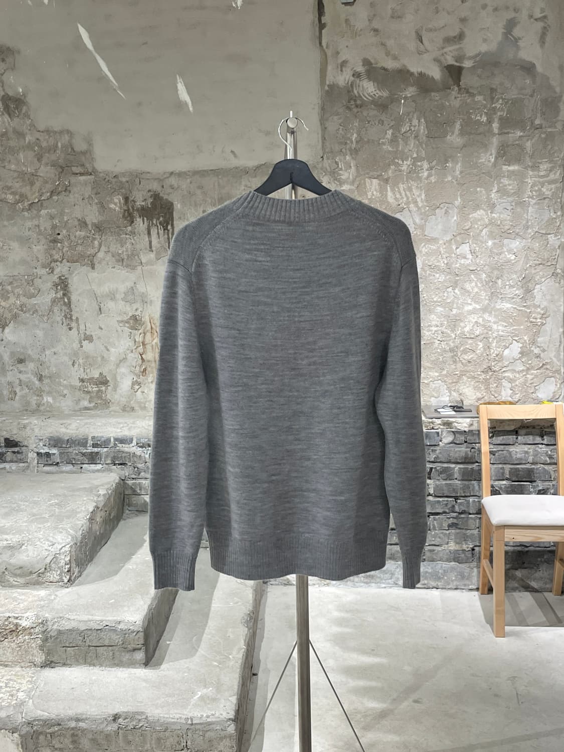 나이키 멜란지 그레이 타이거 우즈 크루넥 스웨터 상품이미지6