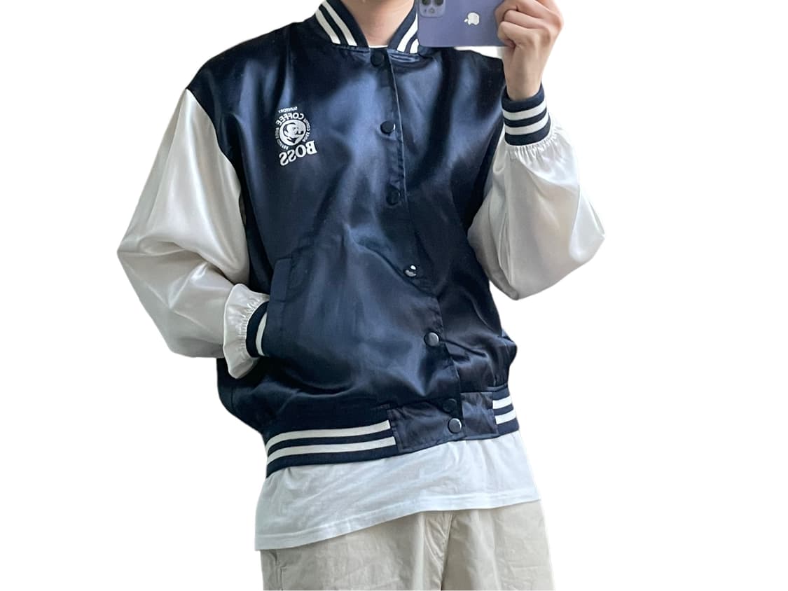 보스커피 나일론 바시티자켓 상품이미지1