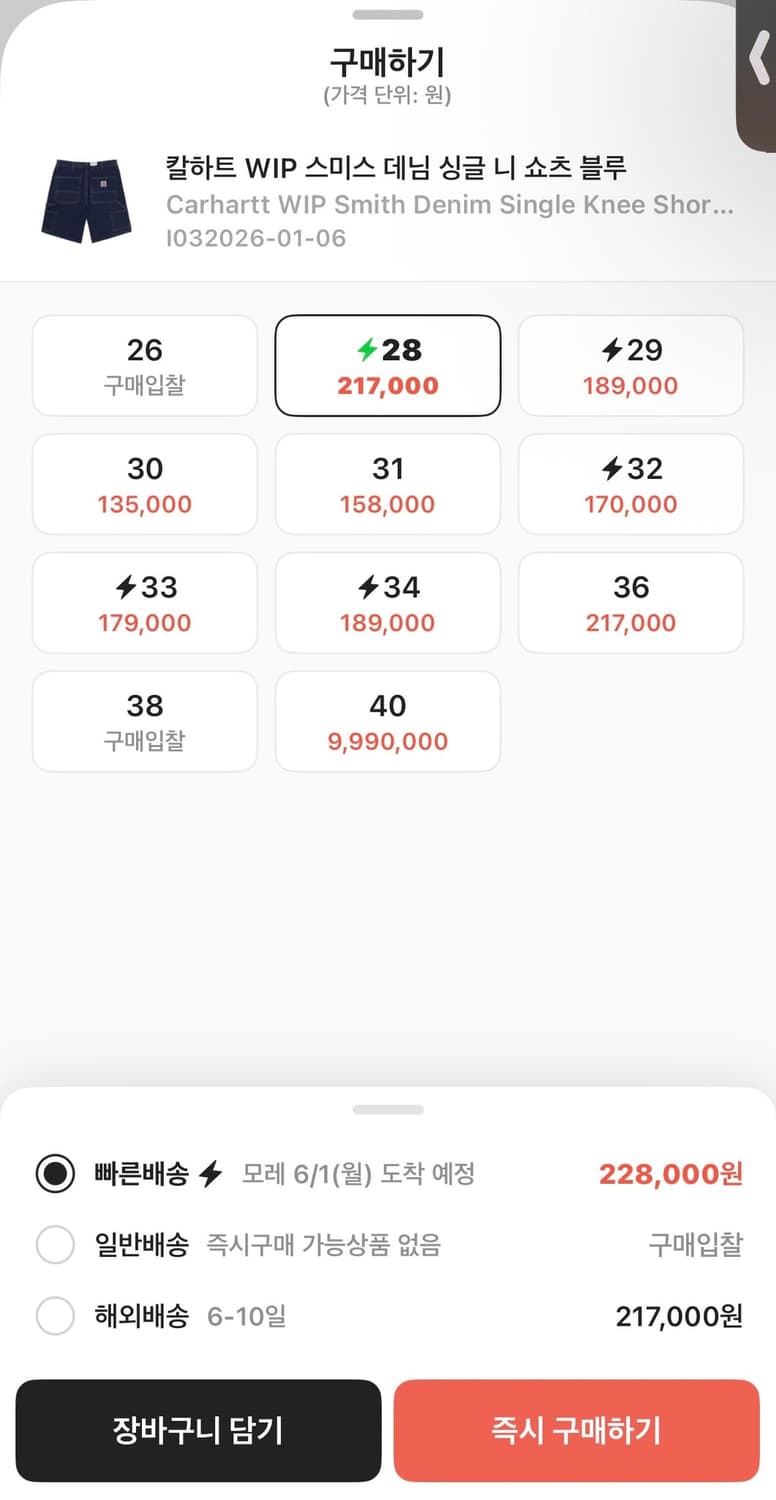 칼하트 반바지 28 상품이미지5