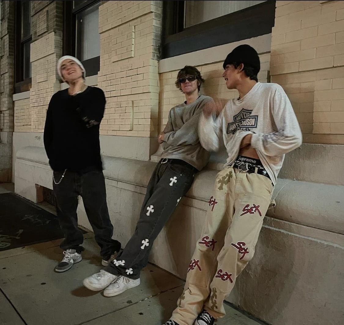 빈티지 할리데이비슨 플레임 롱슬리브 상품이미지5