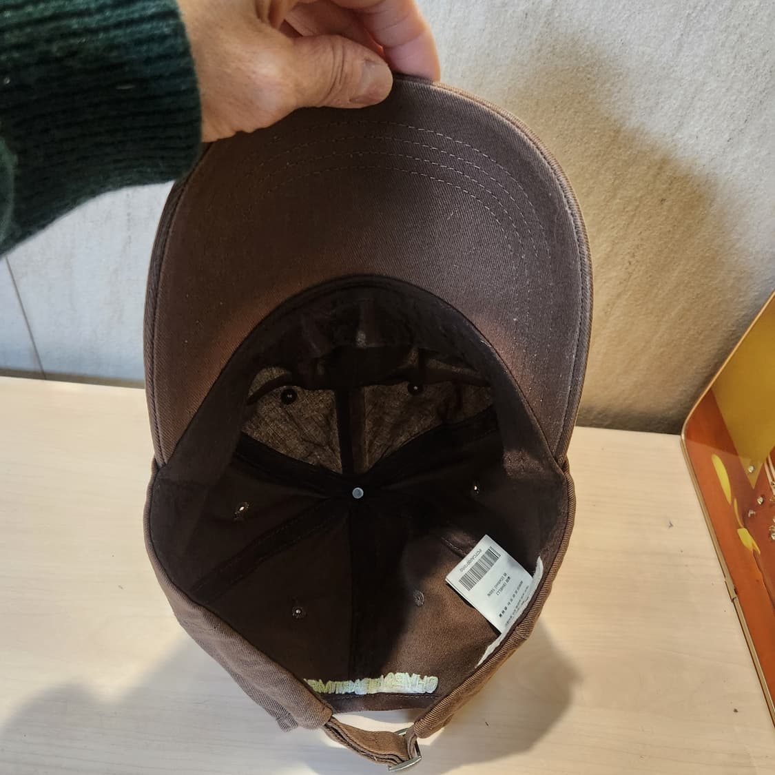 Monday Routine 투톤 캡 🧢 브라운&오프화이트 빈티지 무드 상품이미지8