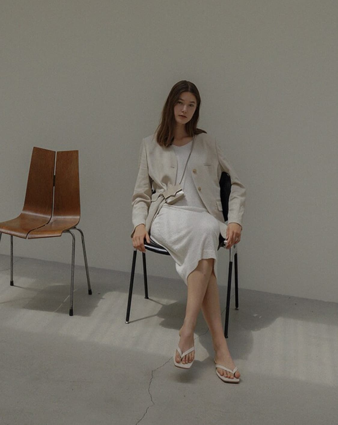 매니매니모드 탈리타 미니 크로스백 월렛 베이지 상품이미지4
