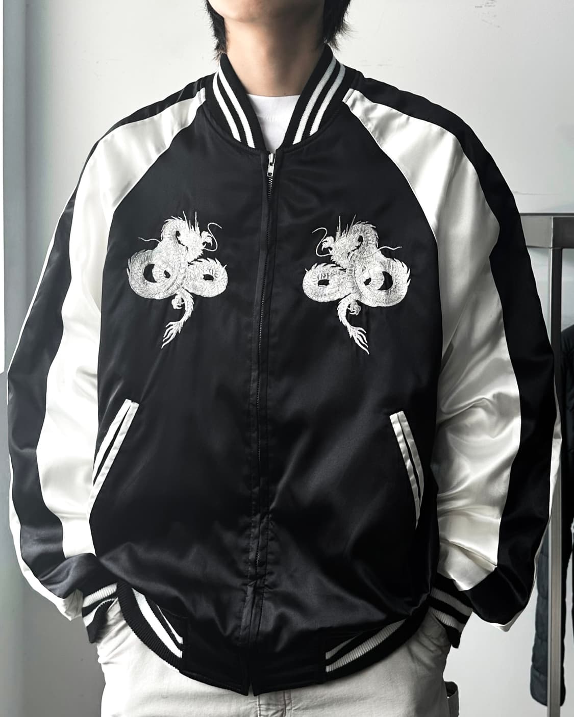 호시히메 화이트 드래곤 새틴 수베니어 스카쟌 상품이미지2