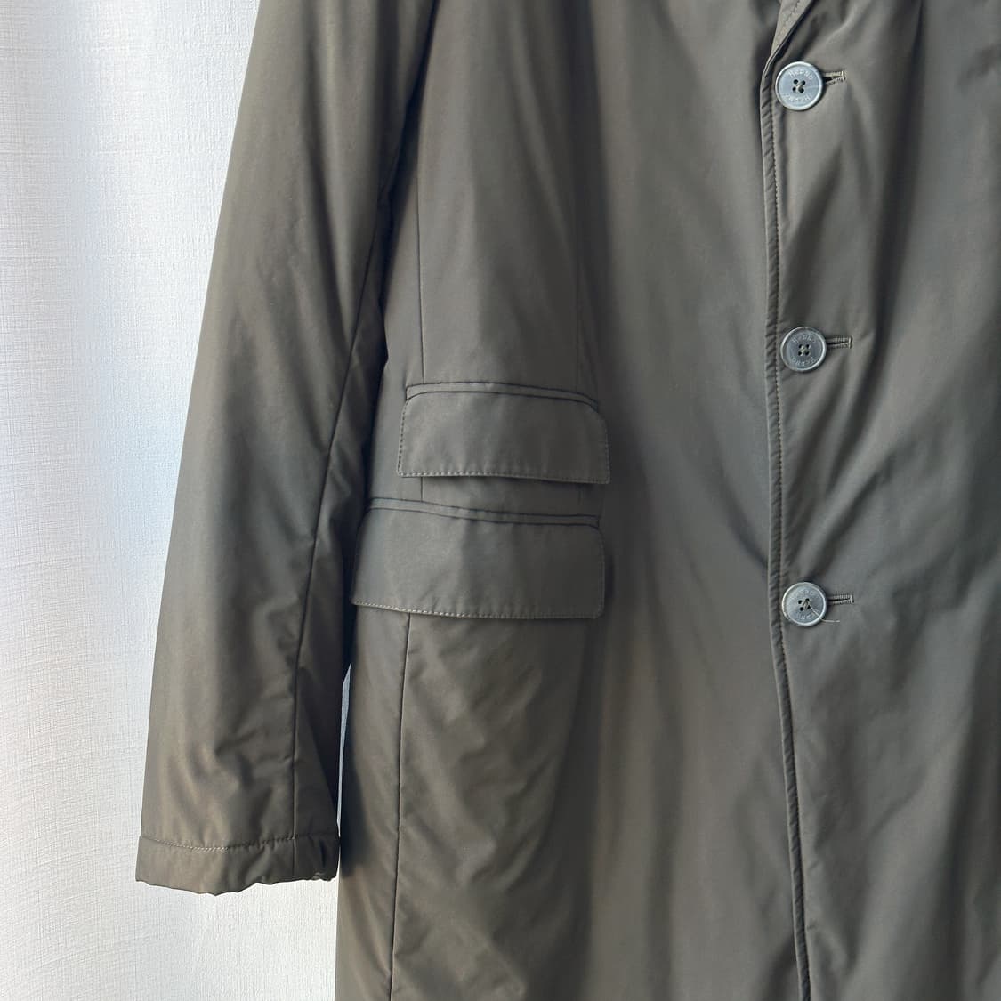 Herno 에르노 패디드 클래식 코트 카키 브라운 54 상품이미지3