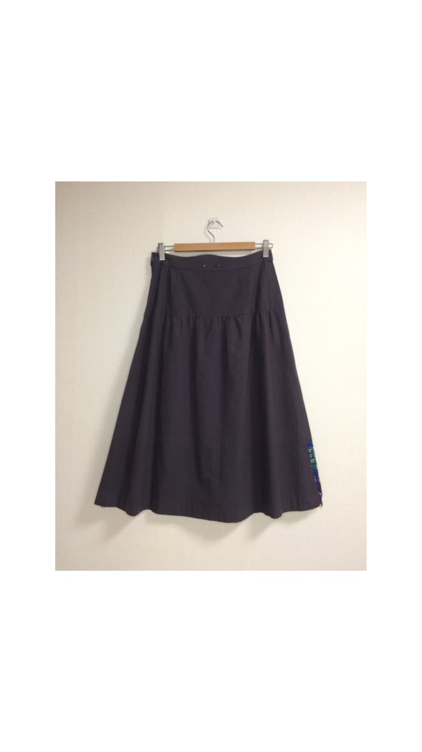 Ne-net 네넷냐 딥퍼플 자수 스커트 상품이미지6