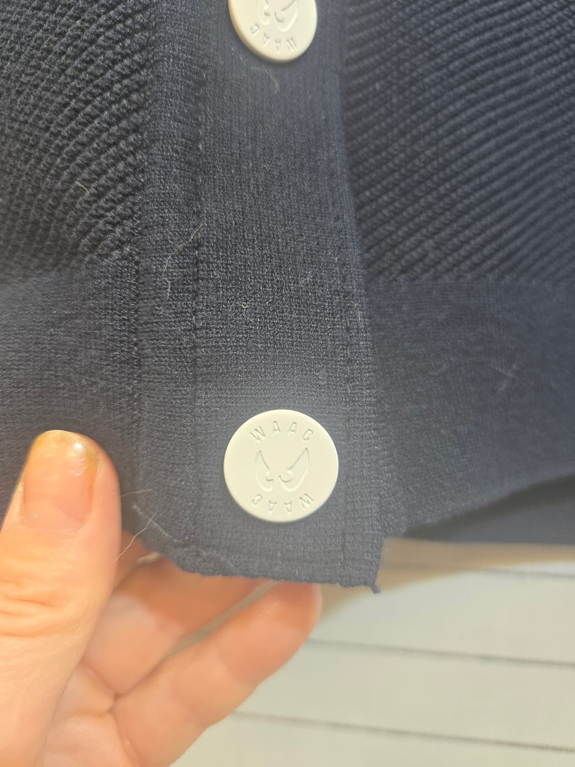 WAAC 여성 니트 베스트 네이비 상품이미지6