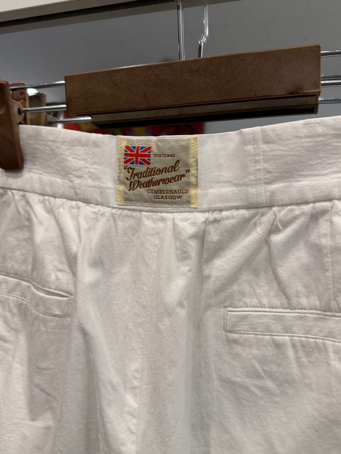 Traditional weatherwear 화이트 와이드 팬츠 (34) 상품이미지7