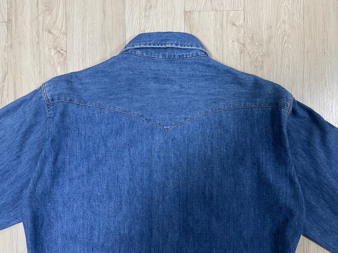 95~100) 60's 복각 랭글러 데님 웨스턴셔츠(RRL&LVC&폴로) 상품이미지8