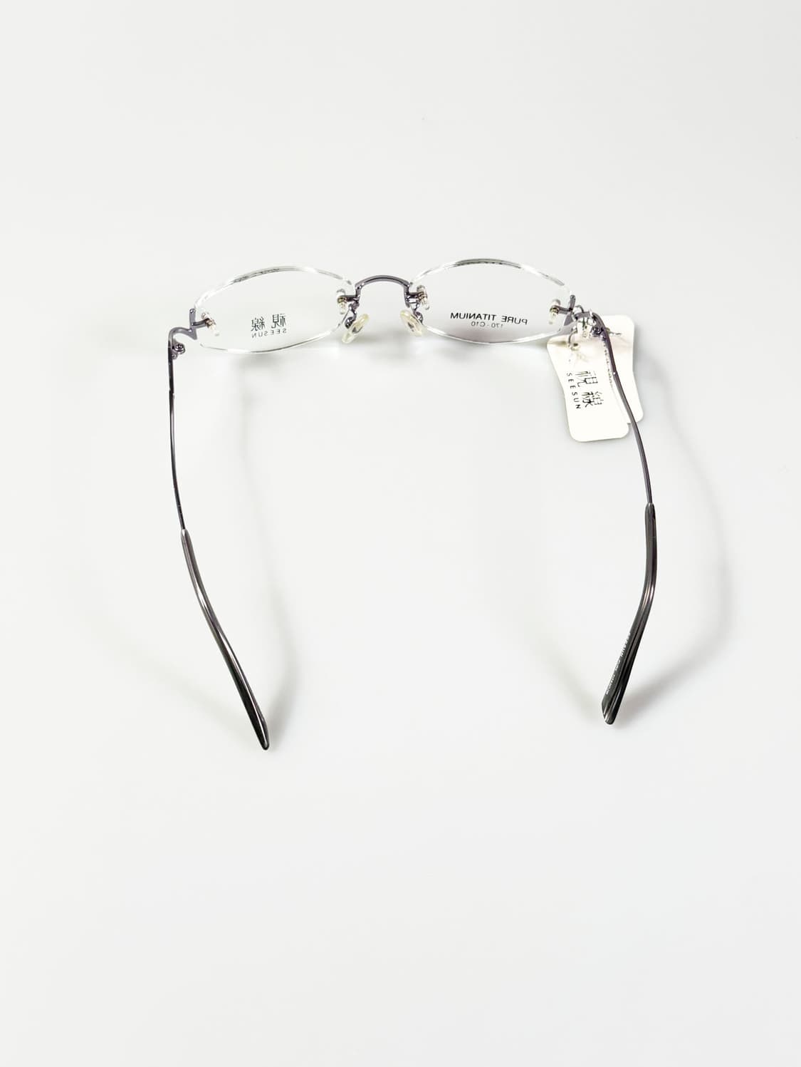 SEESUN 무테 퓨어 티타늄 오벌 프레임 빈티지 안경 상품이미지5