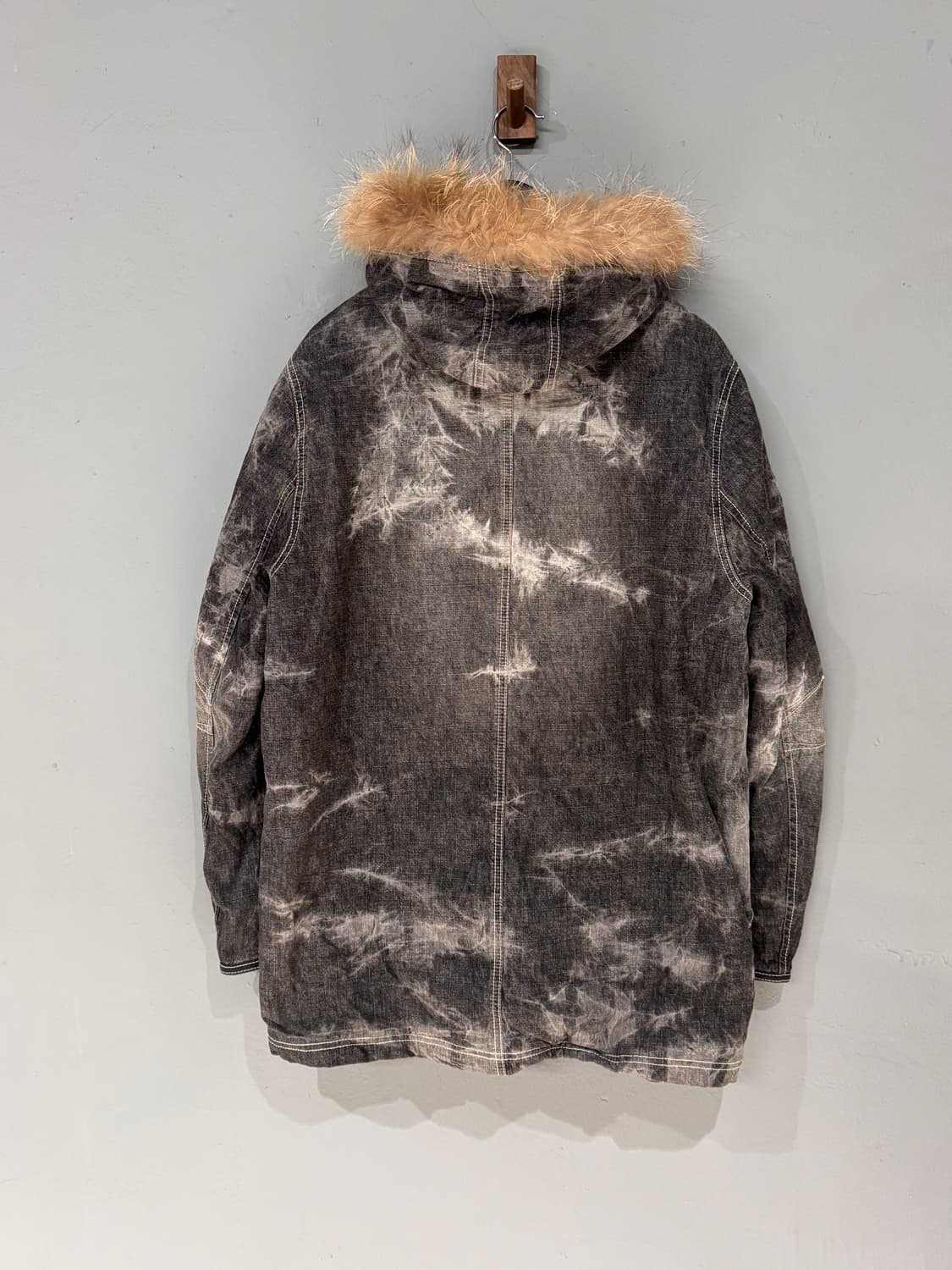 Ventina 코튼 스톤워싱 퍼 후드 점퍼  상품이미지8