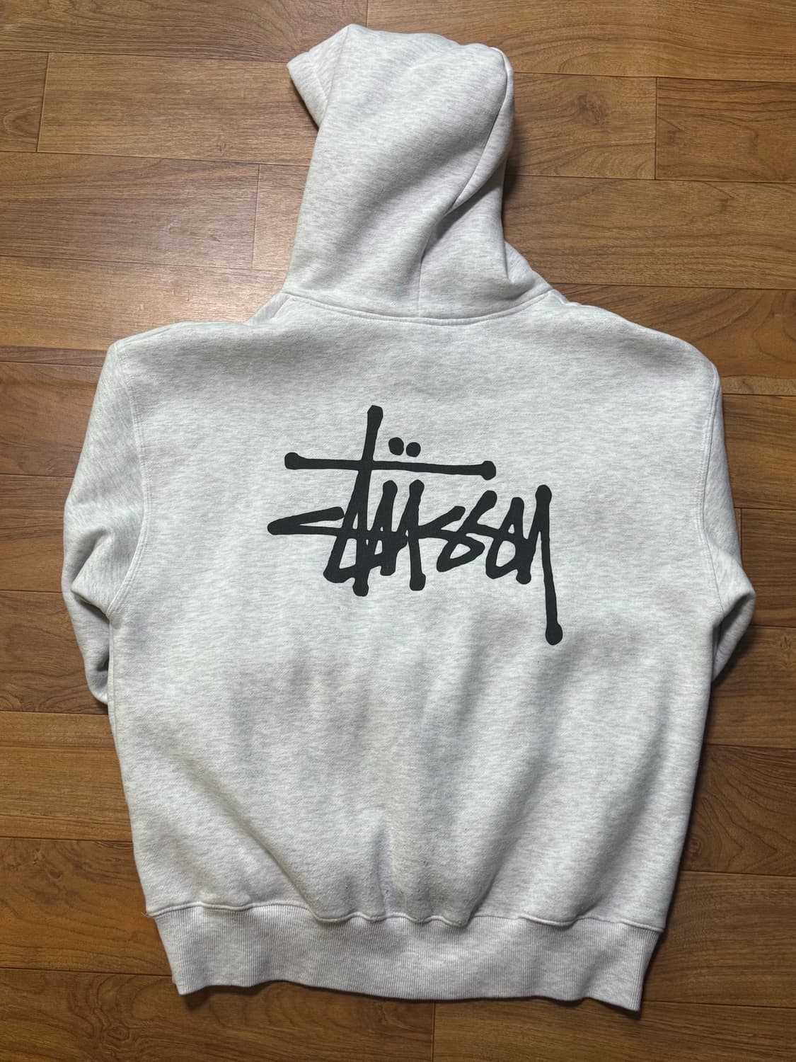 스투시 베이직 후드티 후드 애쉬 헤더 상품이미지3