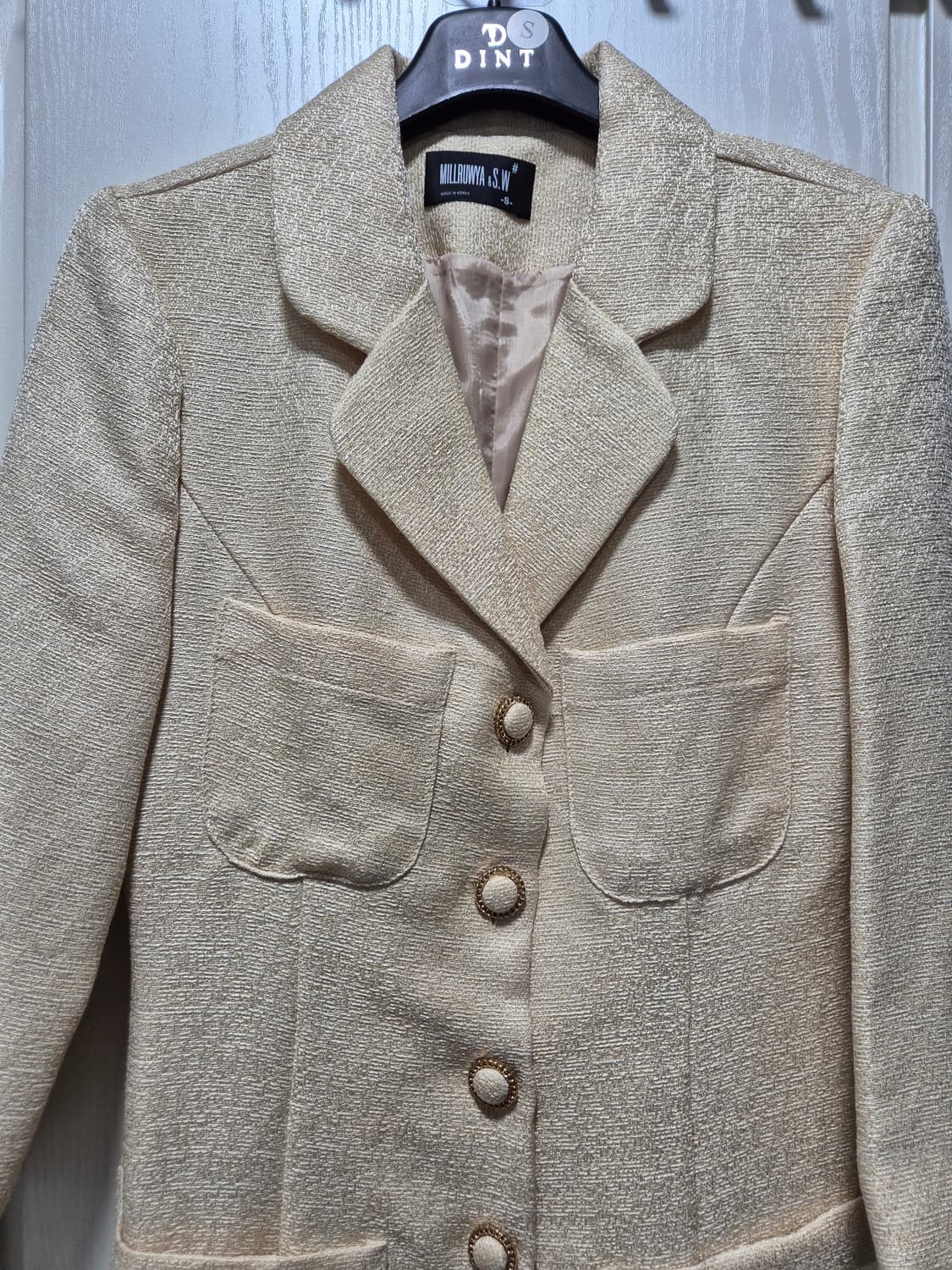 (세일)(새상품)딘트 롱 트위드 원피스 상품이미지3