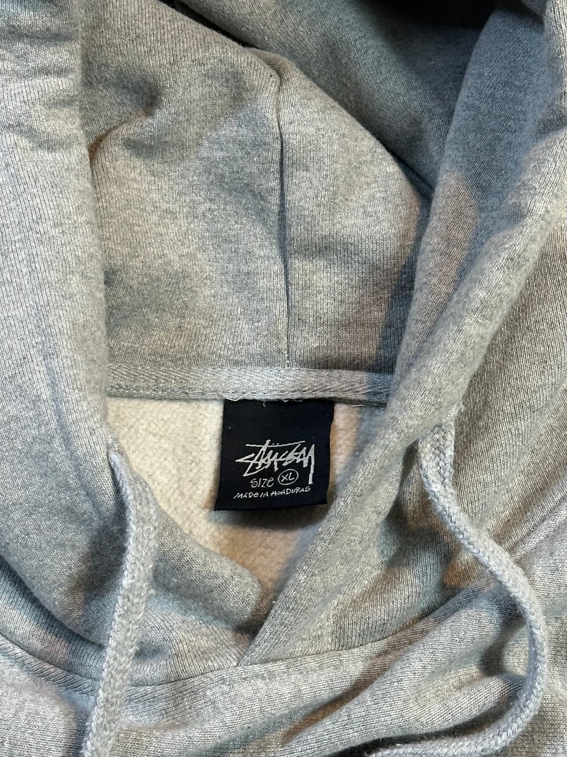 스투시 STUSSY 베이직 로고 기모 후드티 그레이 상품이미지8
