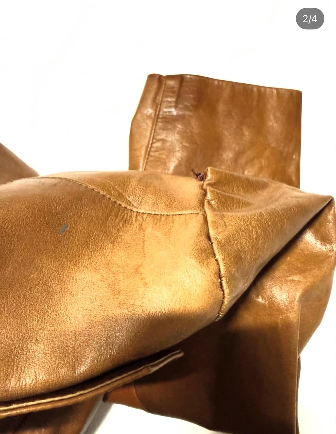 Crazy Horse - 80s 레더 코트 상품이미지2