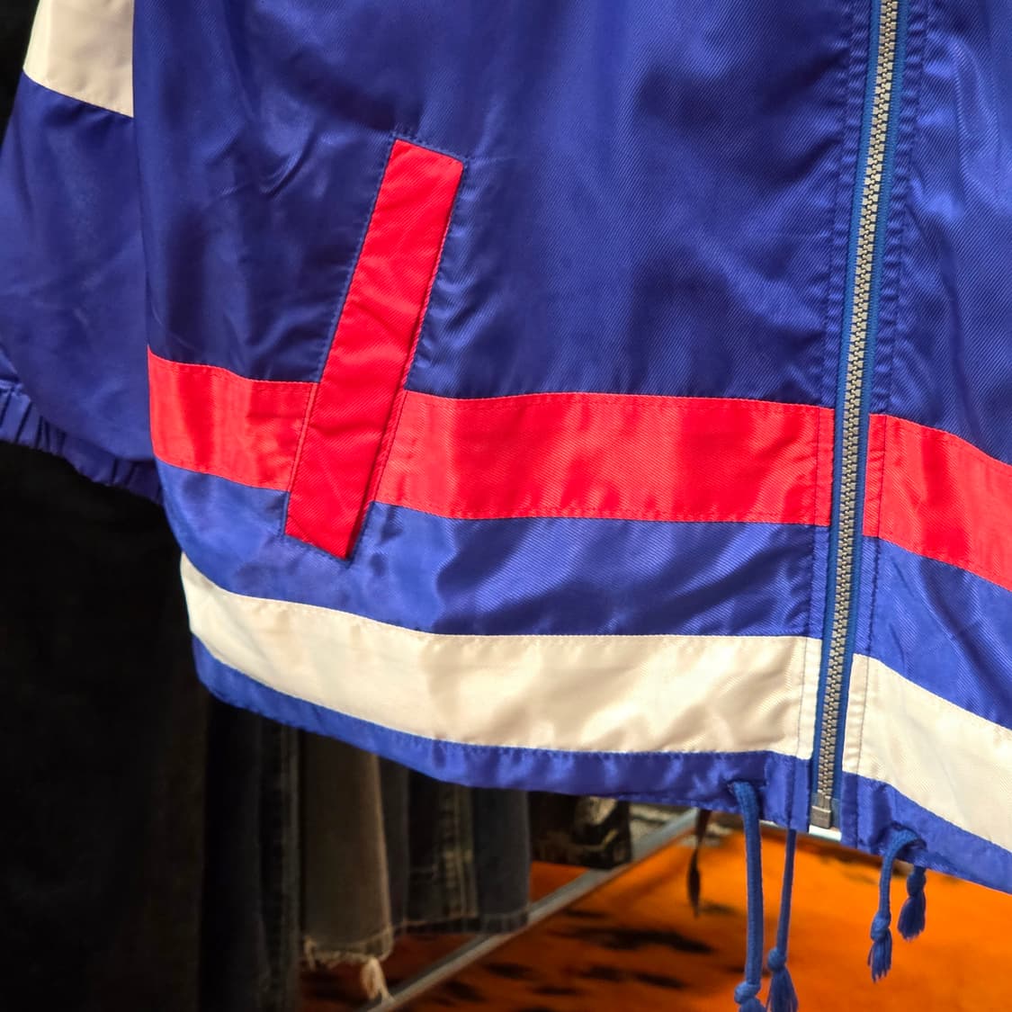 챔피온 일본판 올드스쿨 레드 배색 바람막이 상품이미지5