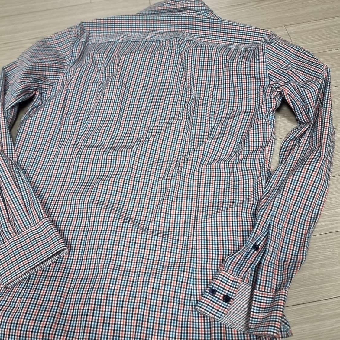 라코스테 체크 긴팔 셔츠(100) 상품이미지3