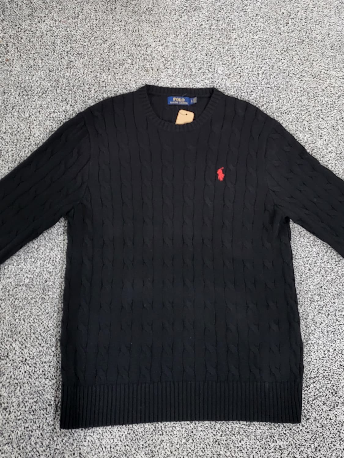 폴로 블랙 니트 스웨터 상품이미지1