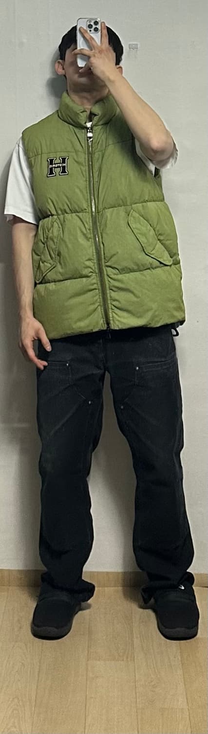 시리즈 히스토릭 가먼트다잉 패딩 베스트 상품이미지6