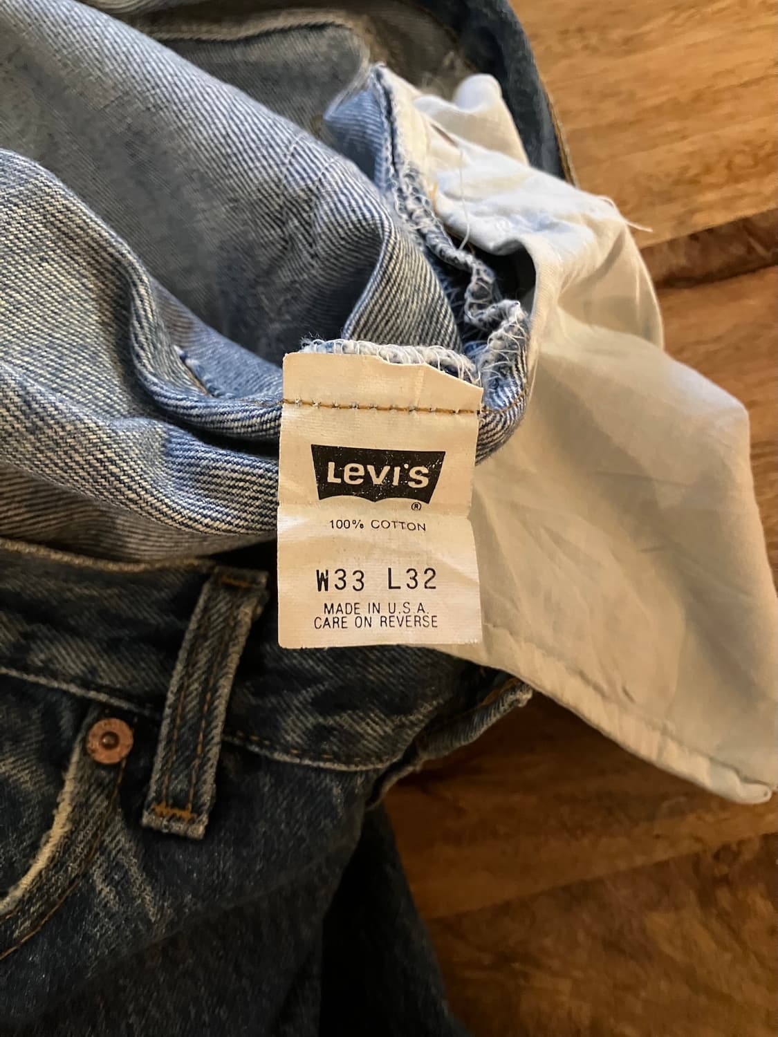 90s USA 빈티지 리바이스 501 데님 팬츠 상품이미지9