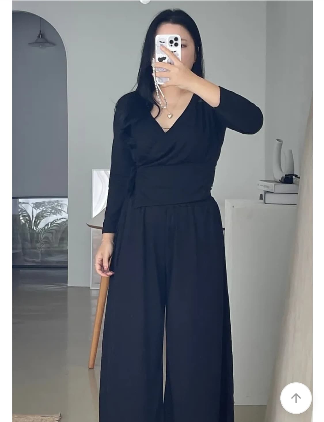 (새옷) 블랙 랩티셔츠 상품이미지2