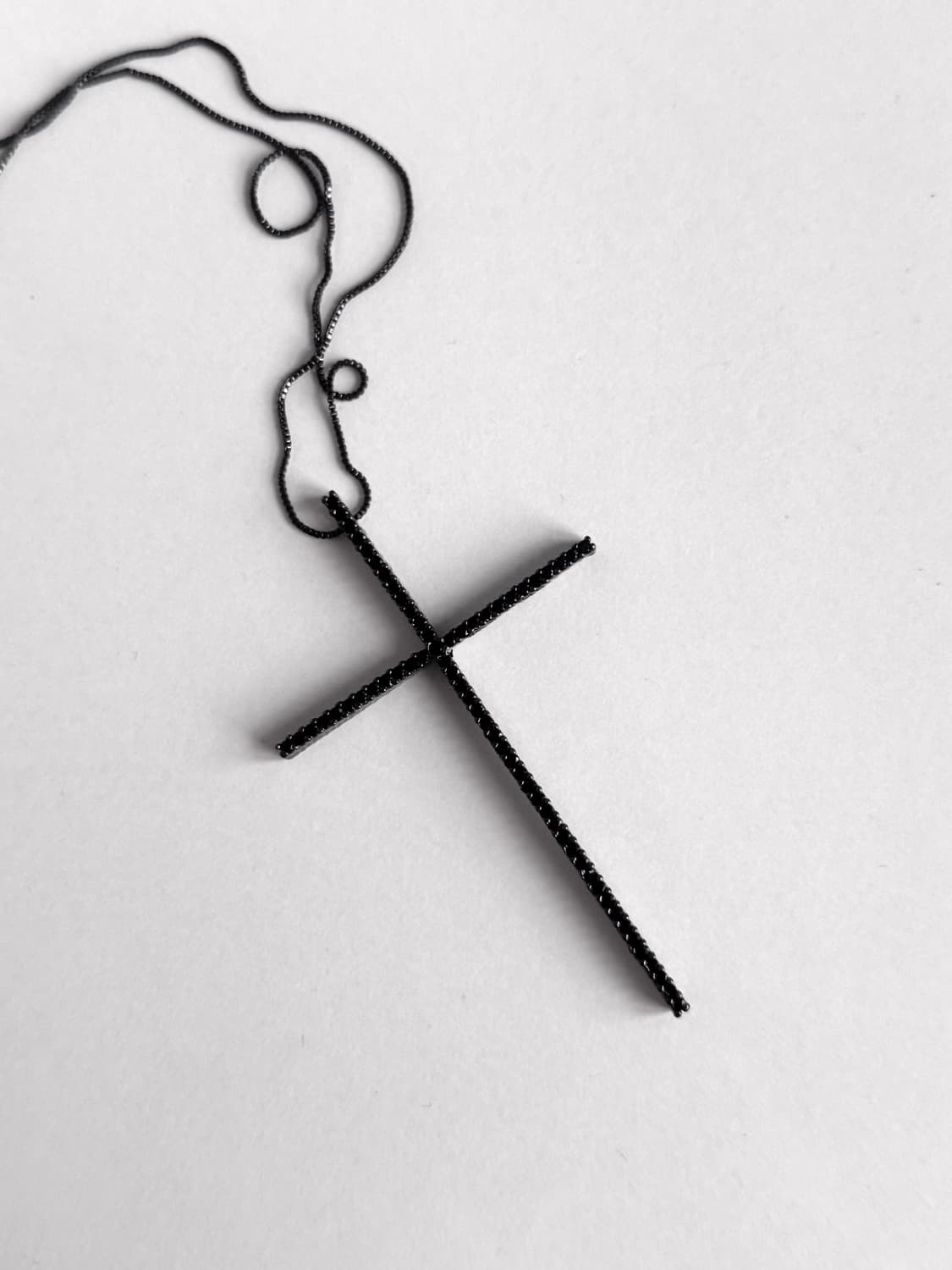 십자가 큐빅 목걸이  상품이미지1