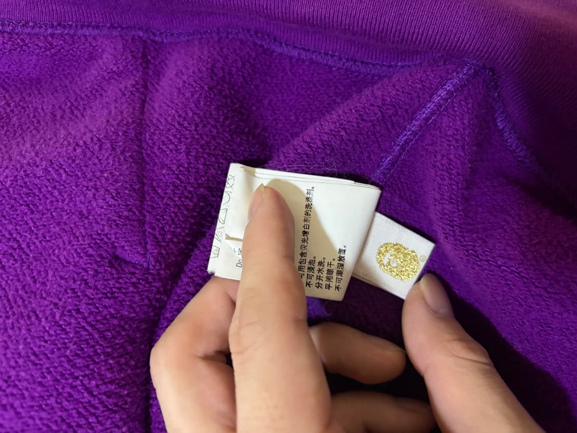 (L)베이프 샤크 후드집업 퍼플 상품이미지4