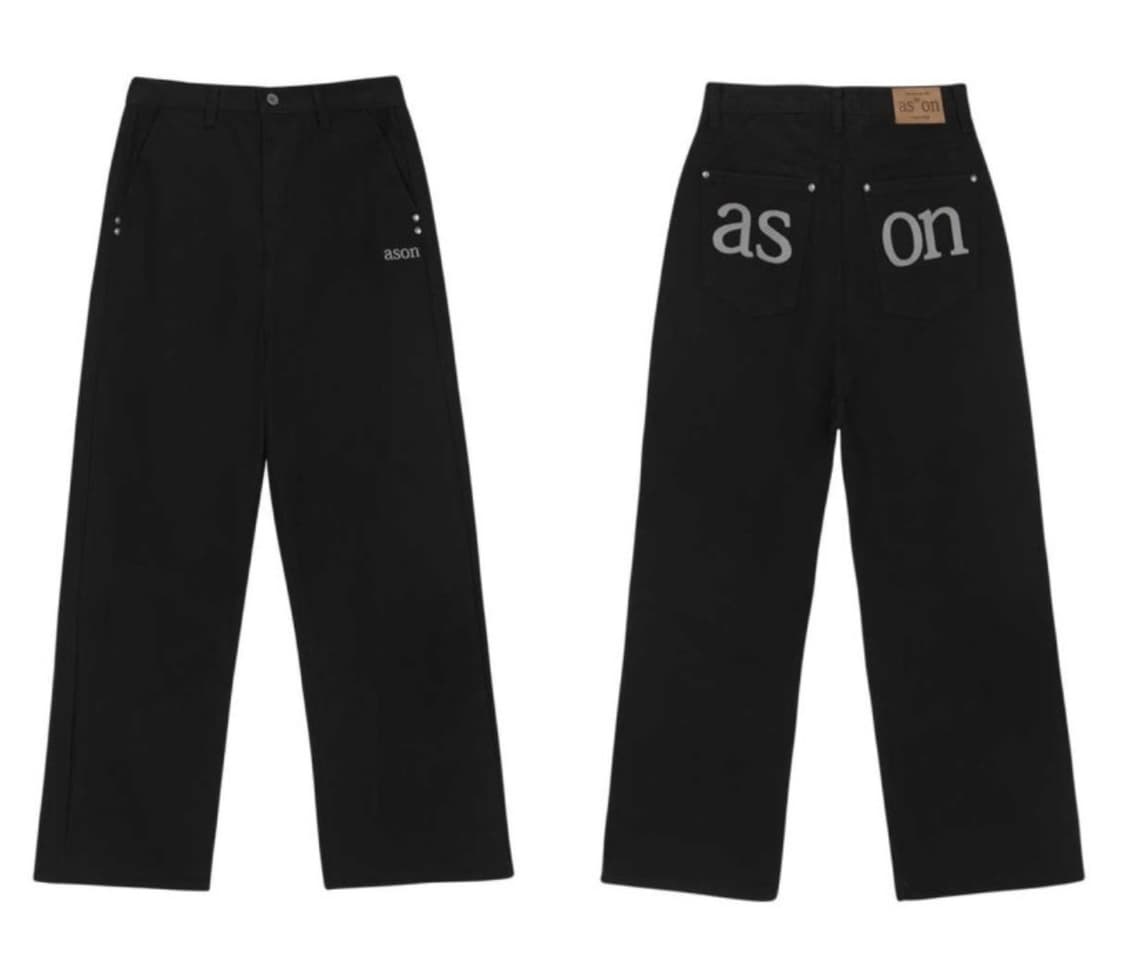 애즈온 스모그 팬츠 블랙 S 상품이미지1