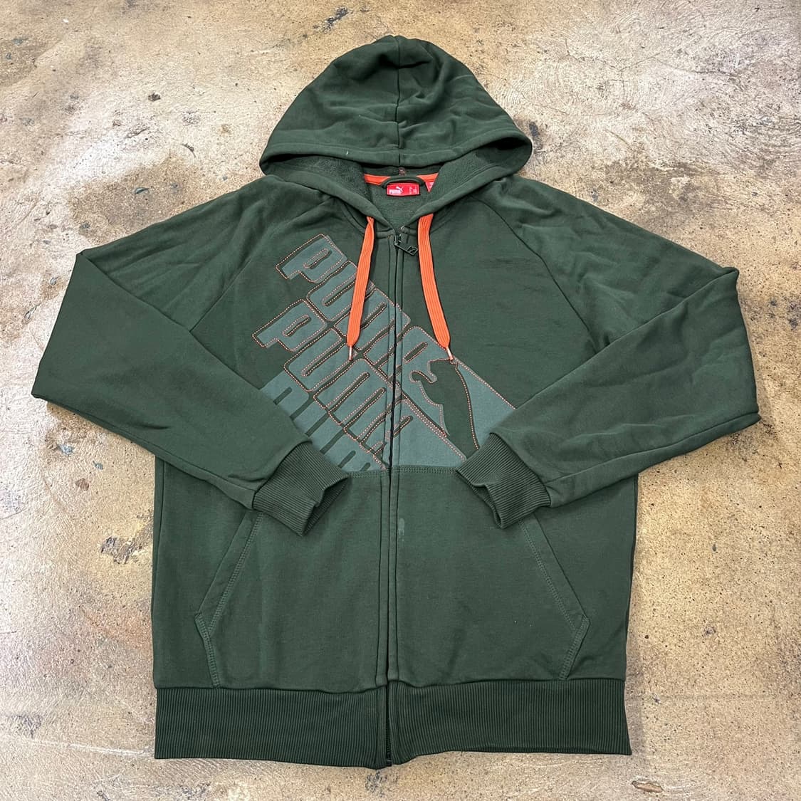 푸마 카키 후드집업  상품이미지2