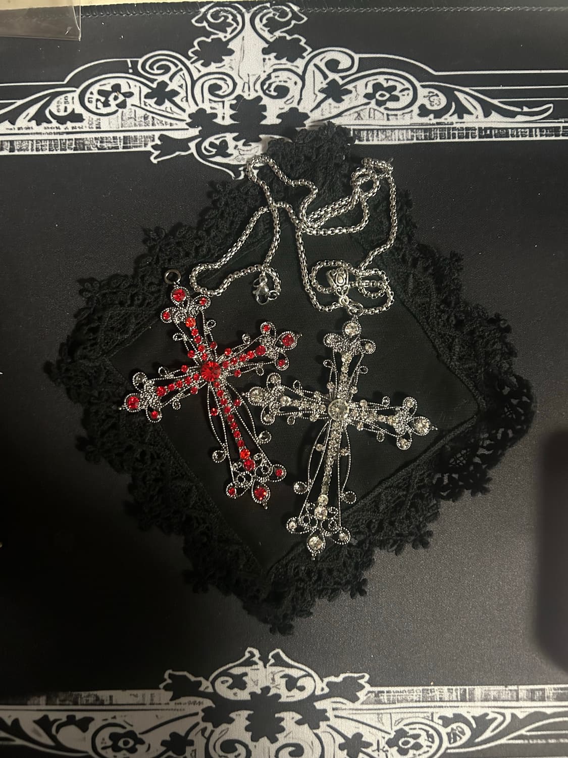 고스 고딕 펑크 페어리 y2k 대장 십자가 목걸이 상품이미지3