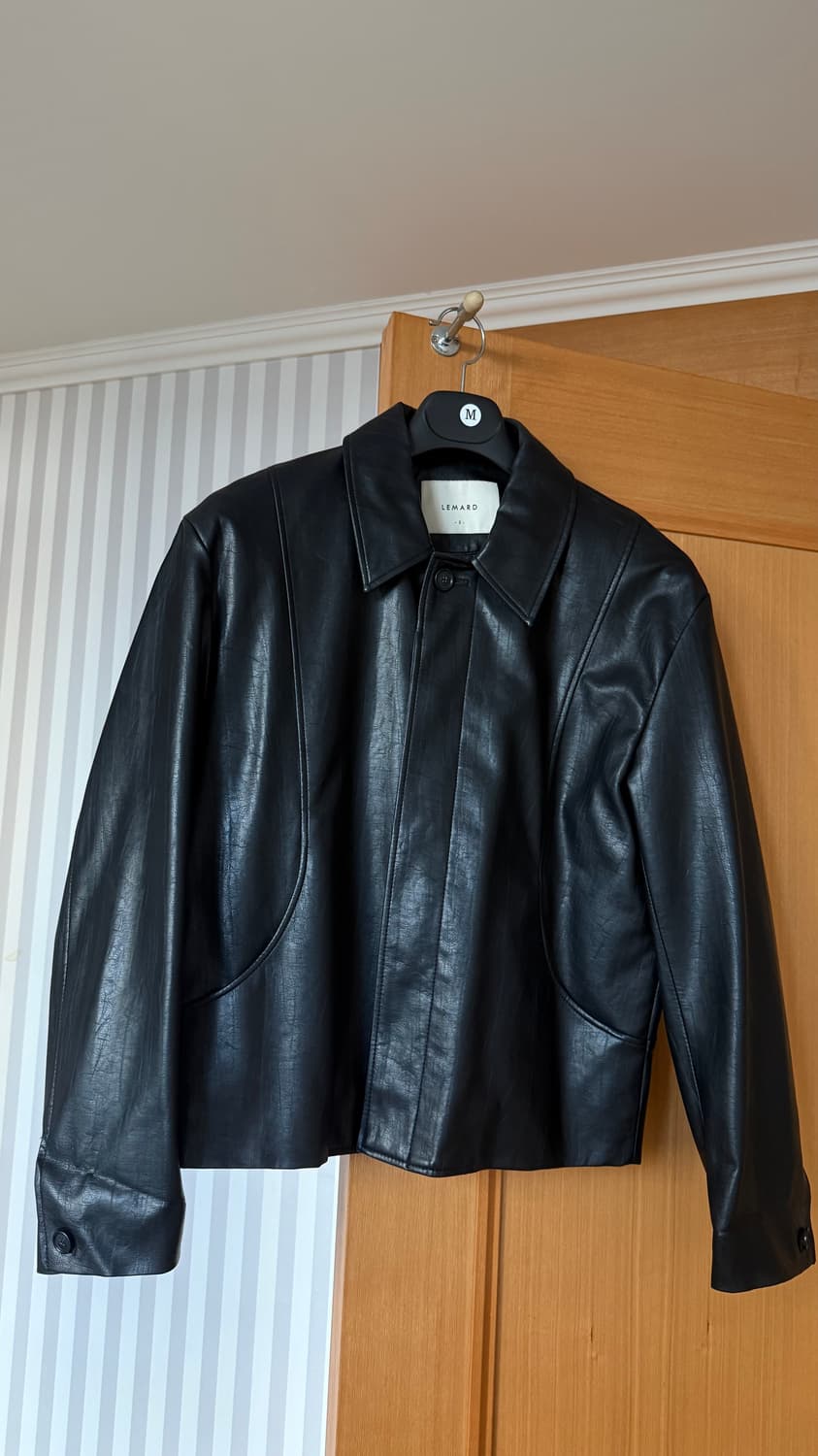 르마드 / 블랙 레더 자켓 2 사이즈 상품이미지1