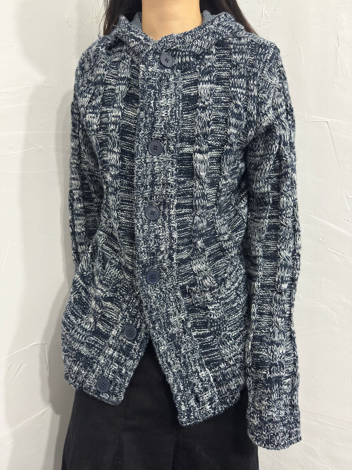 tk knit hood cardigan 상품이미지3
