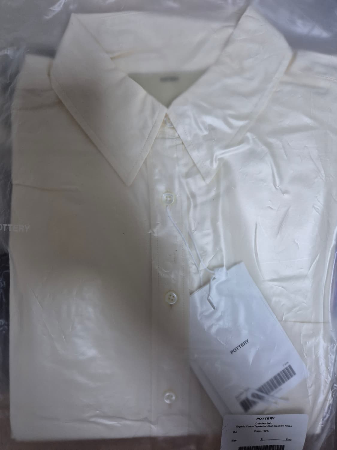 (새상품) 포터리 컴포트 셔츠 에크루 0사이즈 상품이미지5