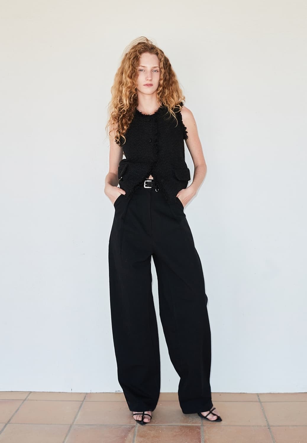 위메농 TULLIP COTTON PANTS - BLACK 상품이미지6
