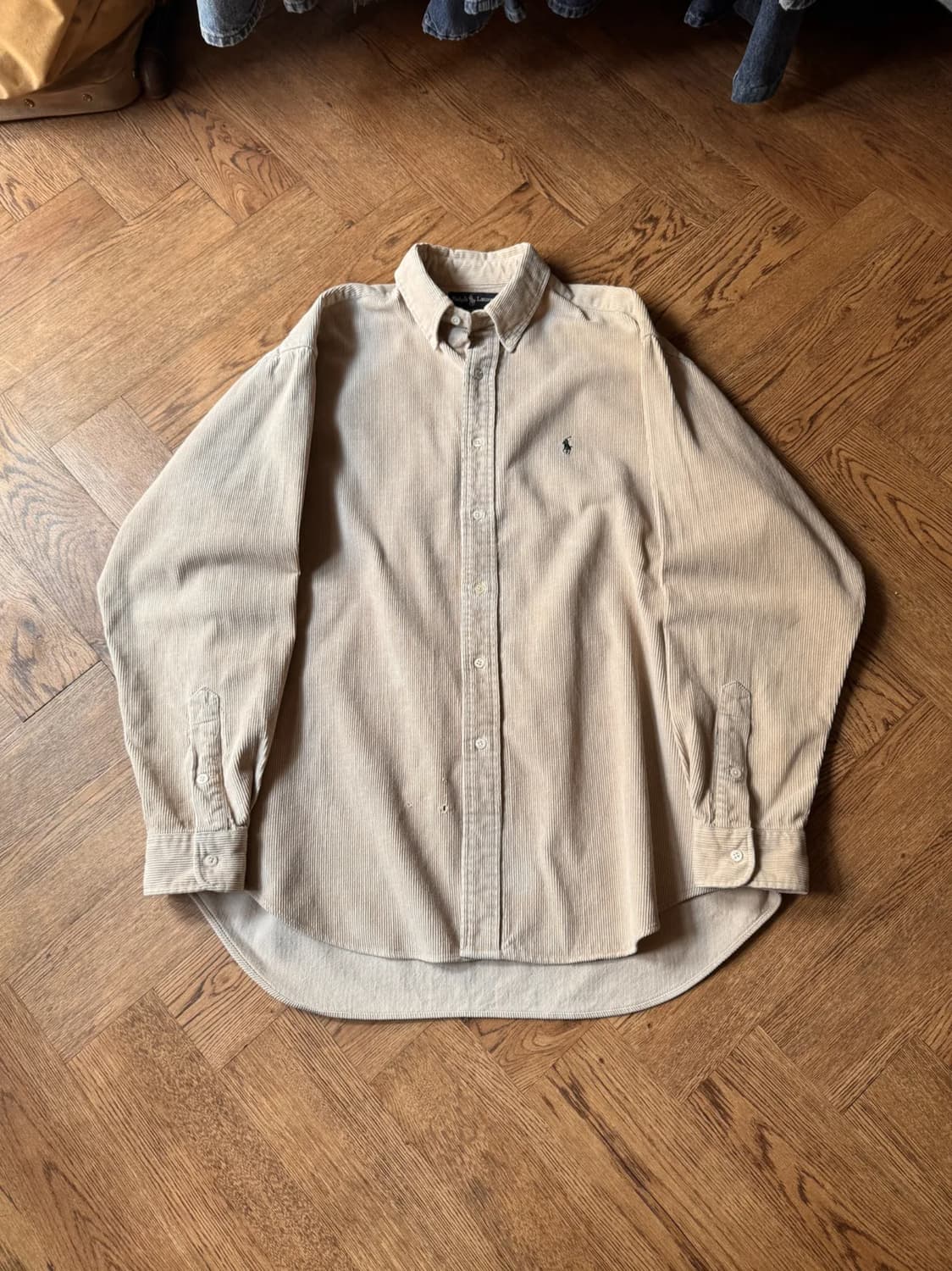 [L]폴로 랄프로렌 BLAIRE 베이지 코듀로이 셔츠 상품이미지1