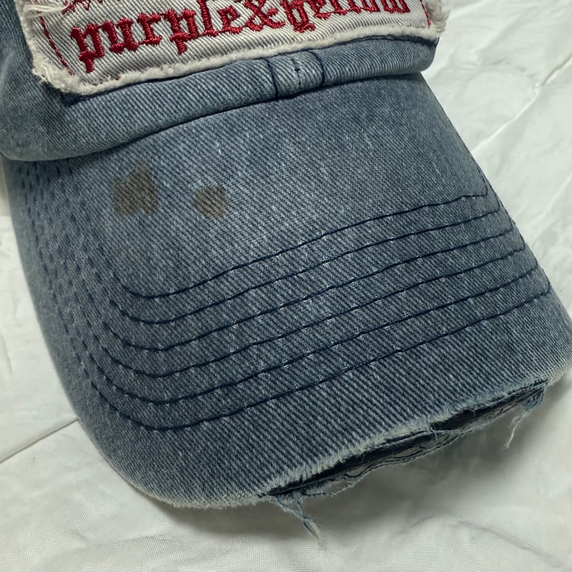 y2k 펑크 데님 볼캡 모자 상품이미지3