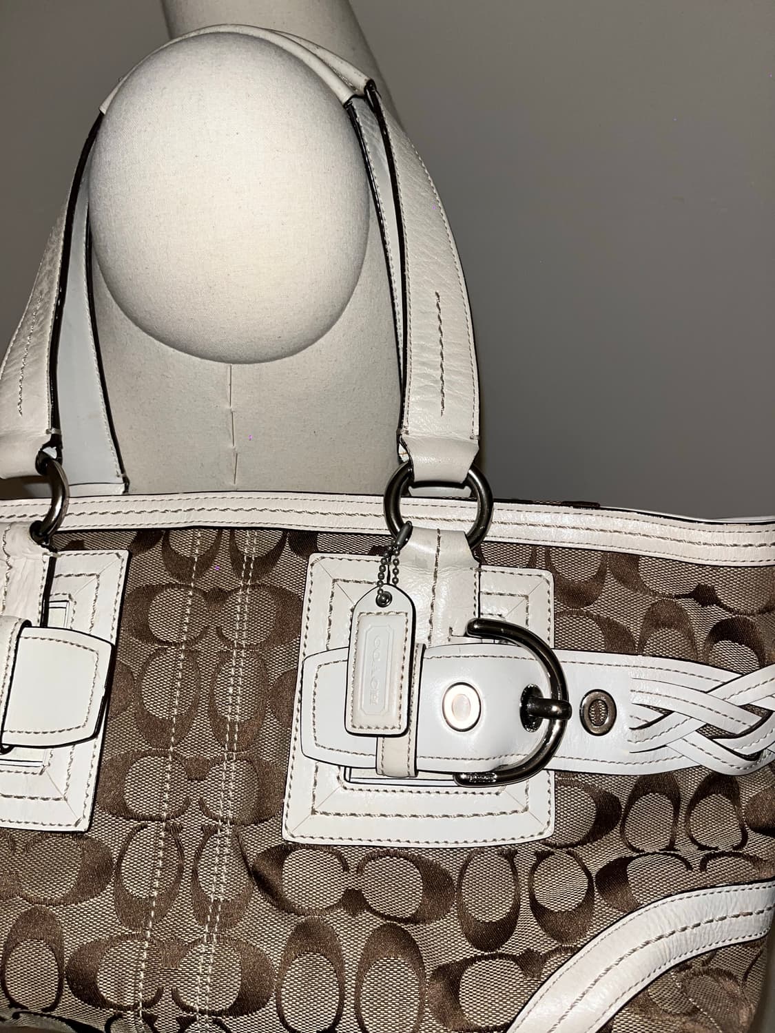 Coach white beige bag 상품이미지6