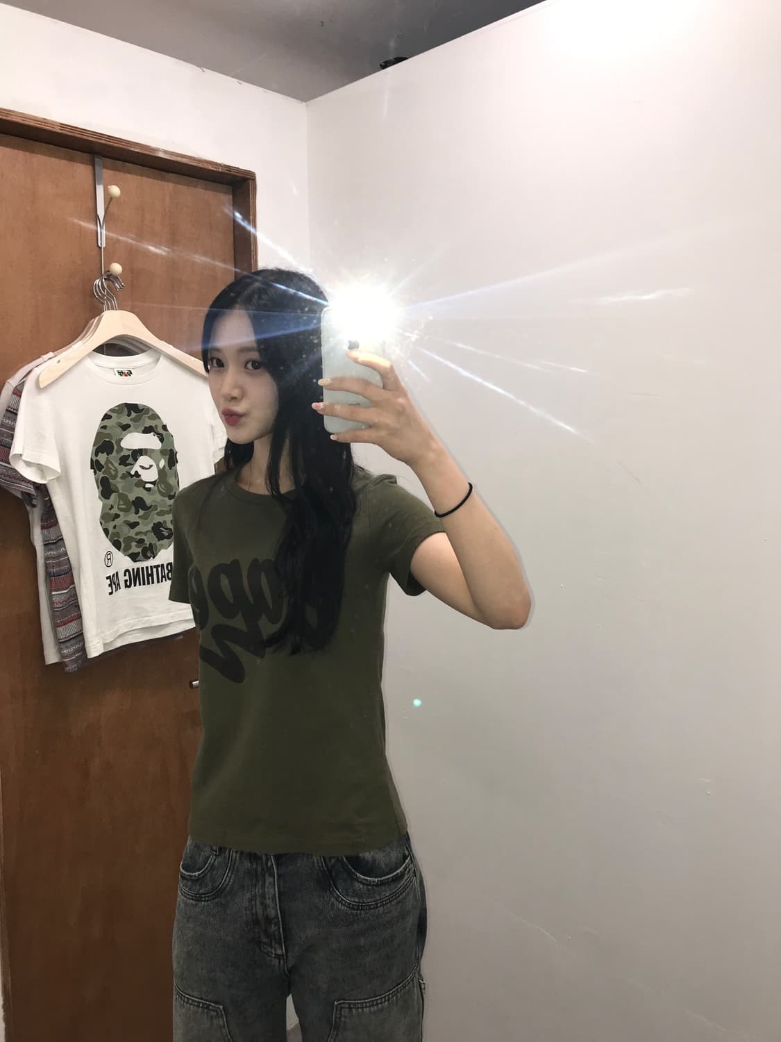 A BATHING APE Bape Script Logo Tee 상품이미지1