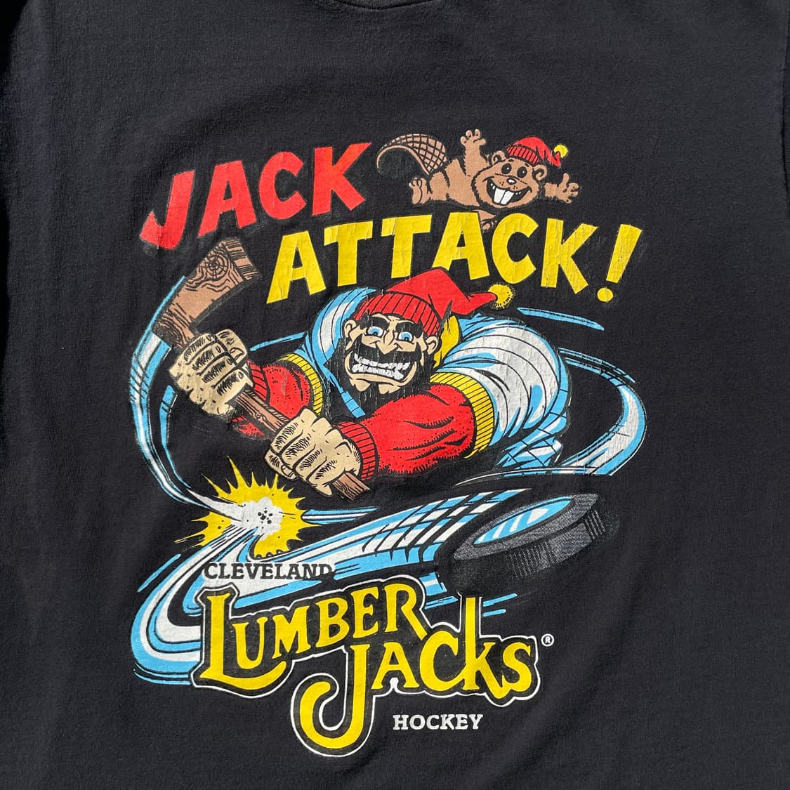 90‘s 미국 제조 Lee 빈티지 블랙 프린팅 반팔티 상품이미지5