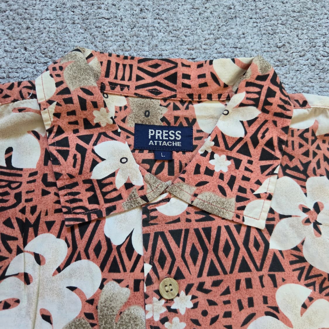 Press Attache 하와이안 반팔 셔츠 L(100) 상품이미지4