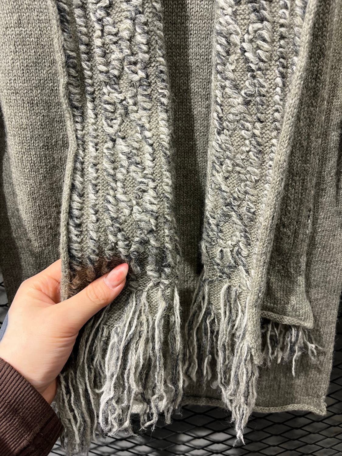 요지 야마모토 머플러 니트 상품이미지3