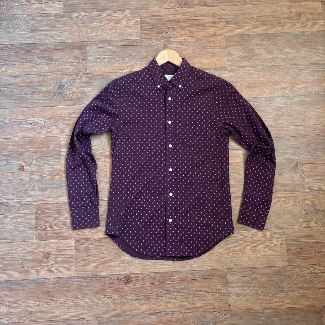 클럽모나코 XS 슬림핏 캐주얼 패턴 셔츠 미니멀 실루엣 상품이미지1