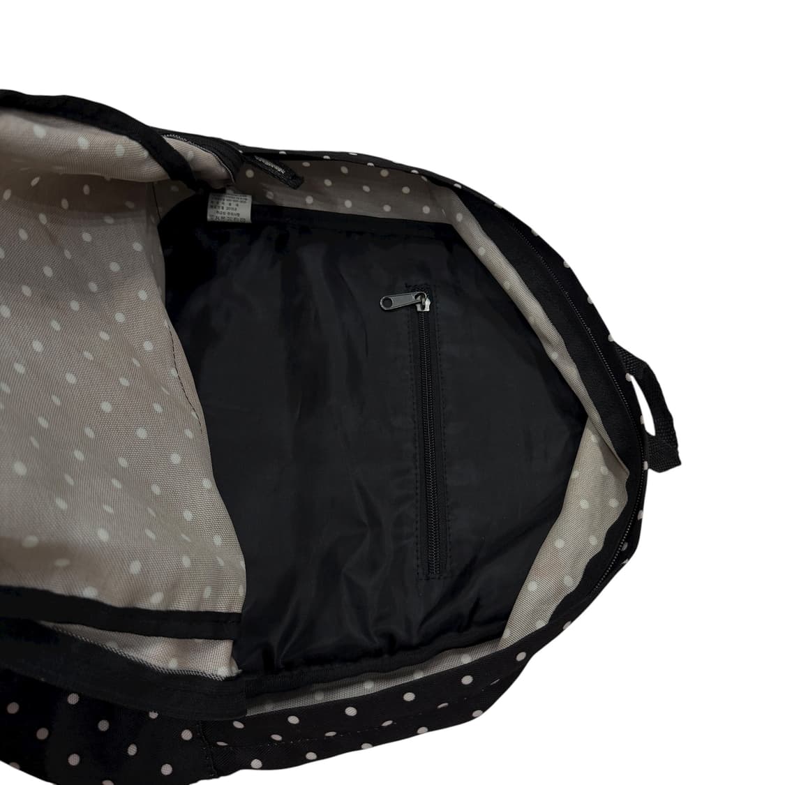 아식스 빈티지 도트 땡땡이 패턴 모리걸 백팩 가방 블랙 상품이미지4