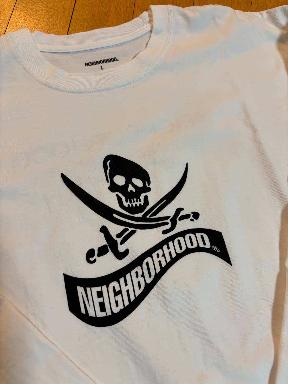 네이버후드 스컬 롱슬리브 화이트 상품이미지1