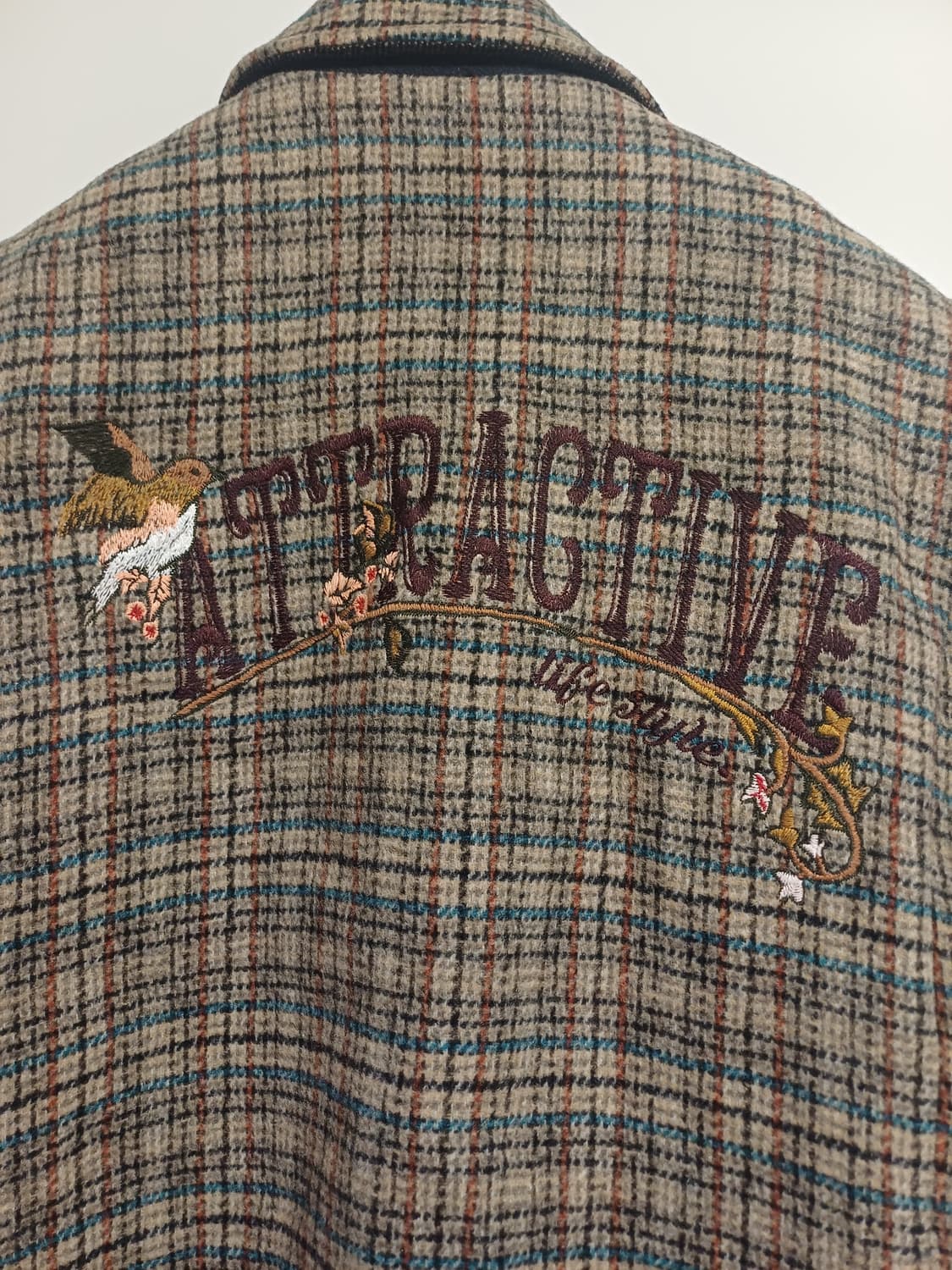 [이태리원단] SI(씨) 여성 자수 포인트 체크 롱코트 (55) 상품이미지2