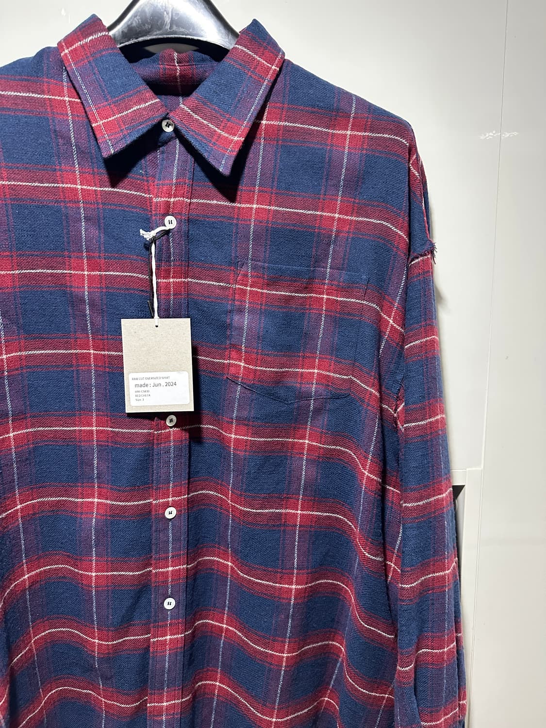 [마더스파더] Raw cut oversized shirt 상품이미지3