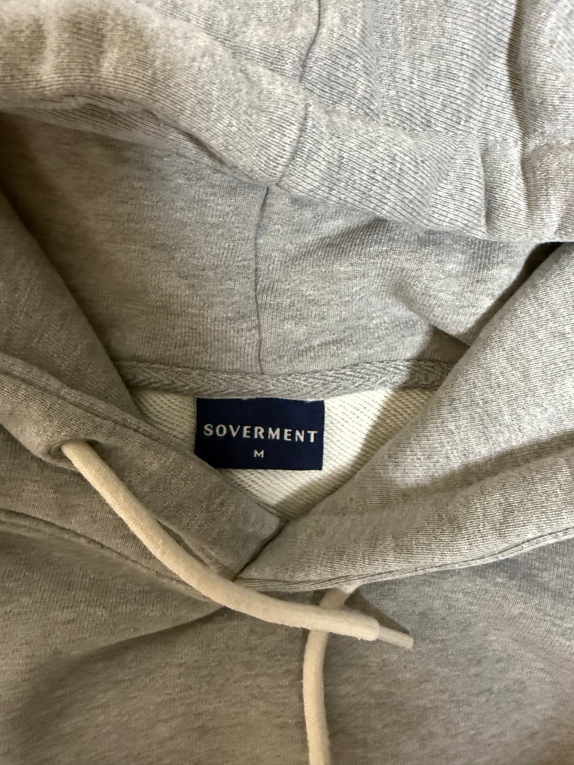 (M) 소버먼트 950G 솔리드 후드-8% 멜란지 그레이 상품이미지4