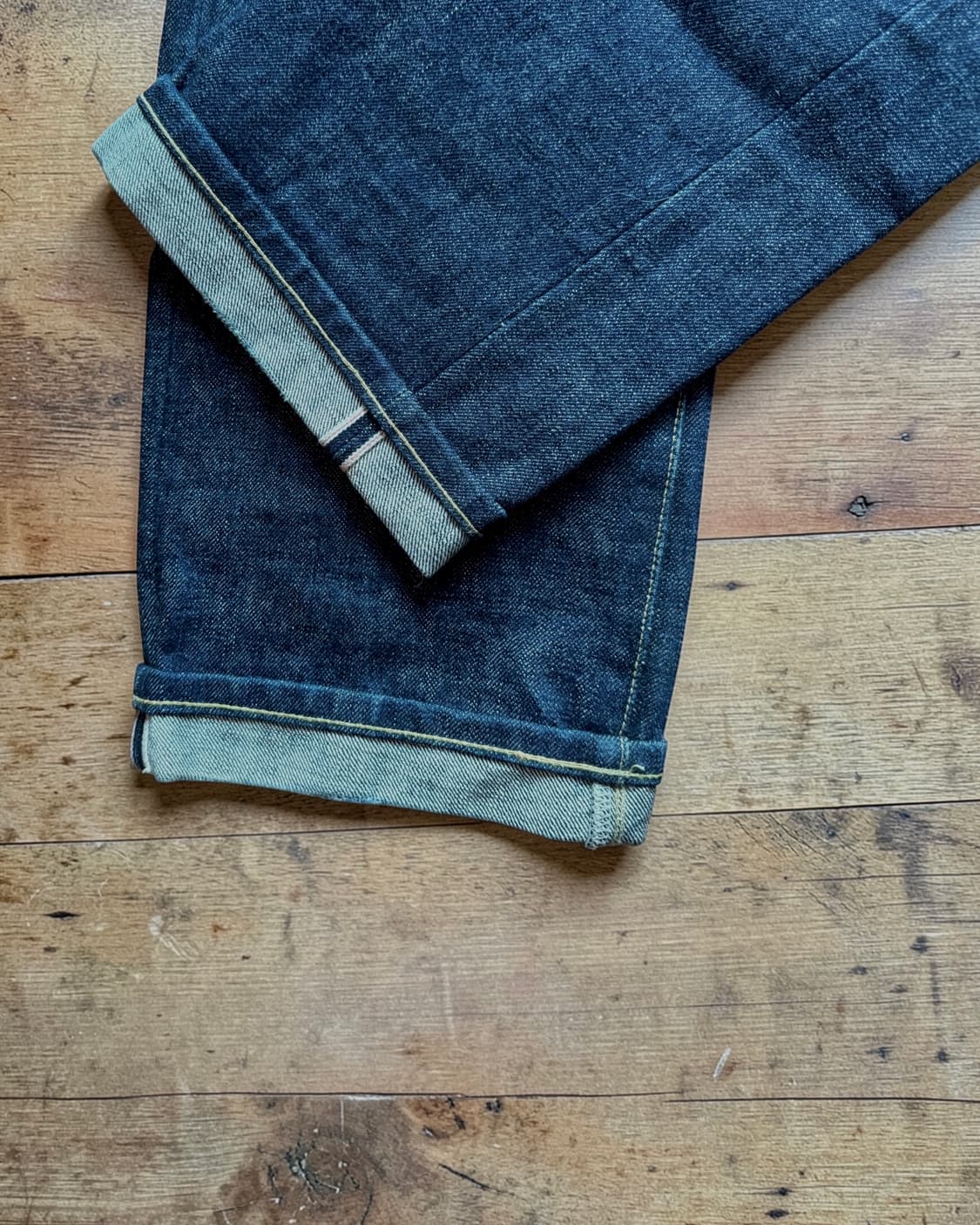 RRL 리미티드 에디션 5포켓 셀비지 데님 팬츠 made in usa 상품이미지8