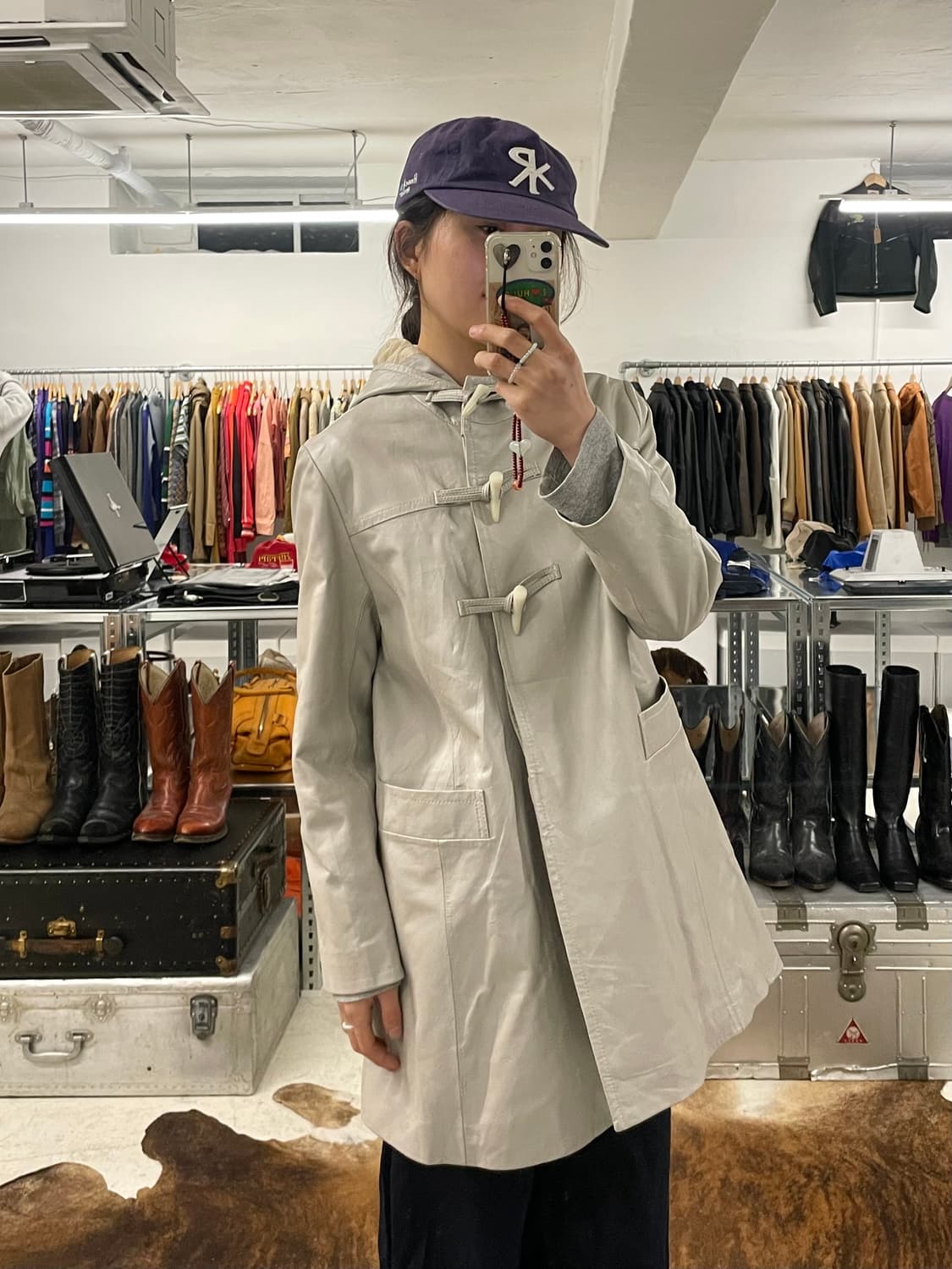 BALMAIN leather duffle coat 발망 레더 더플코트 상품이미지1