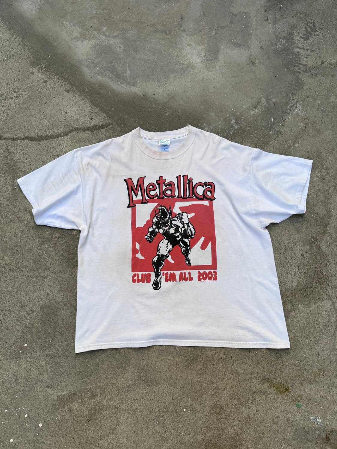 빈티지 00s Metallica Club 10th Band TEE 상품이미지1