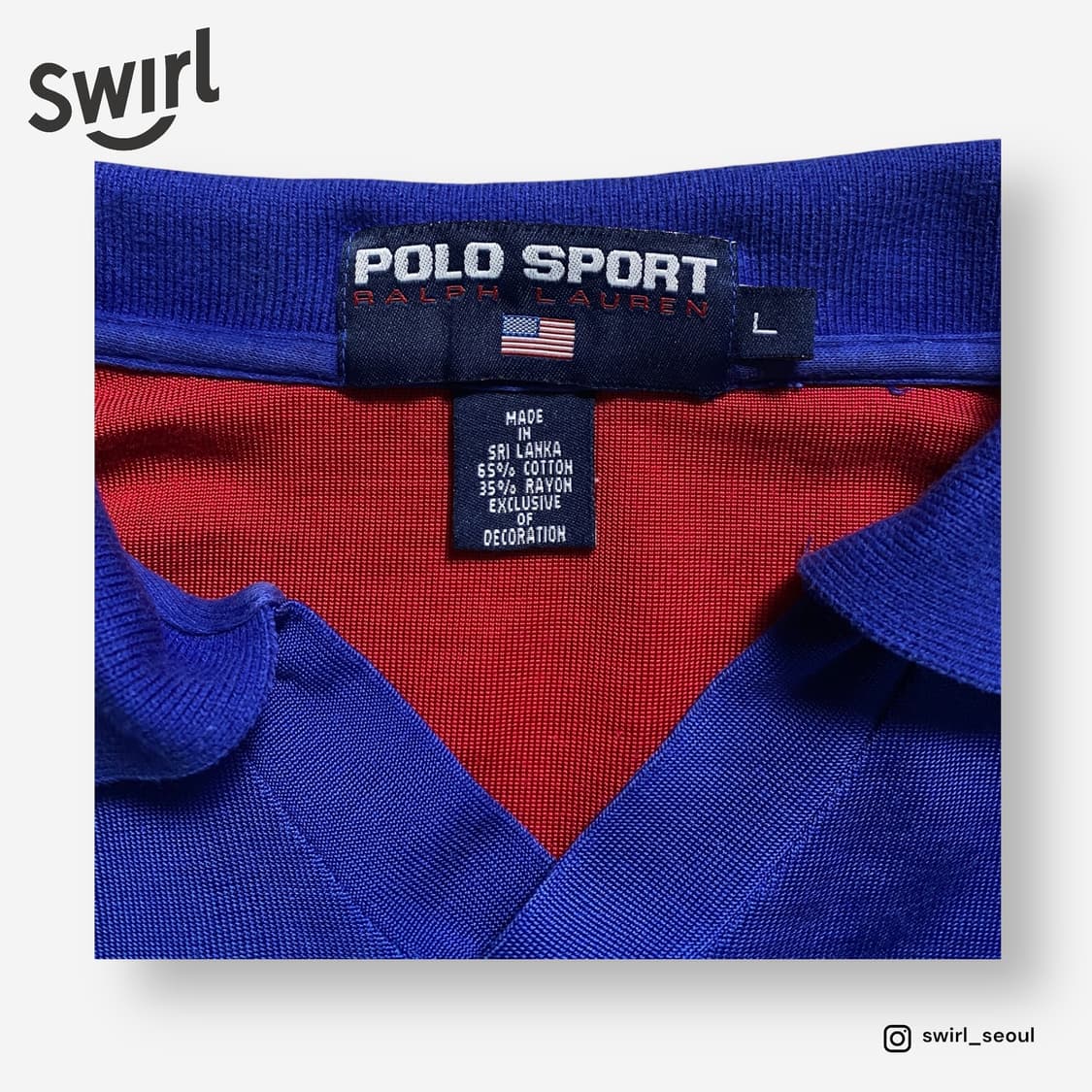 🌊Polo sports “Pepsi” Rugby shirts 상품이미지7